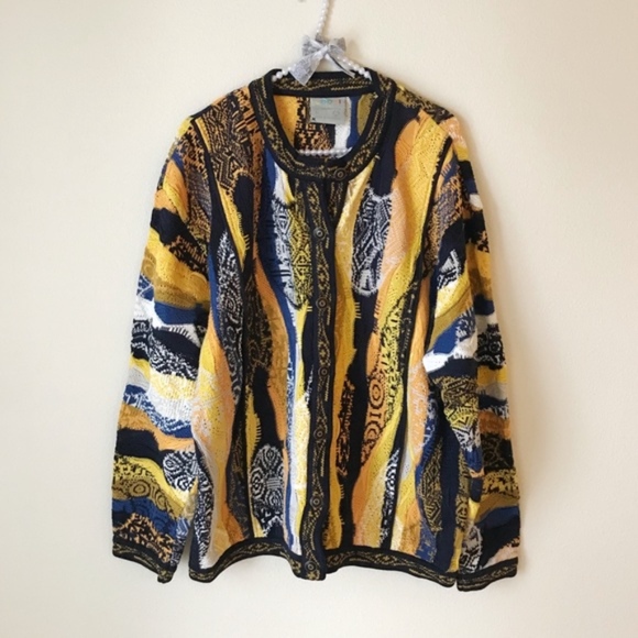 yellow coogi sweater